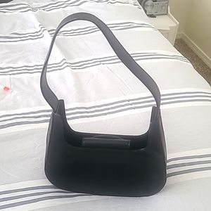 Kenneth Cole N.Y. Black Leather Shoulder Bag Purse NEW-unused